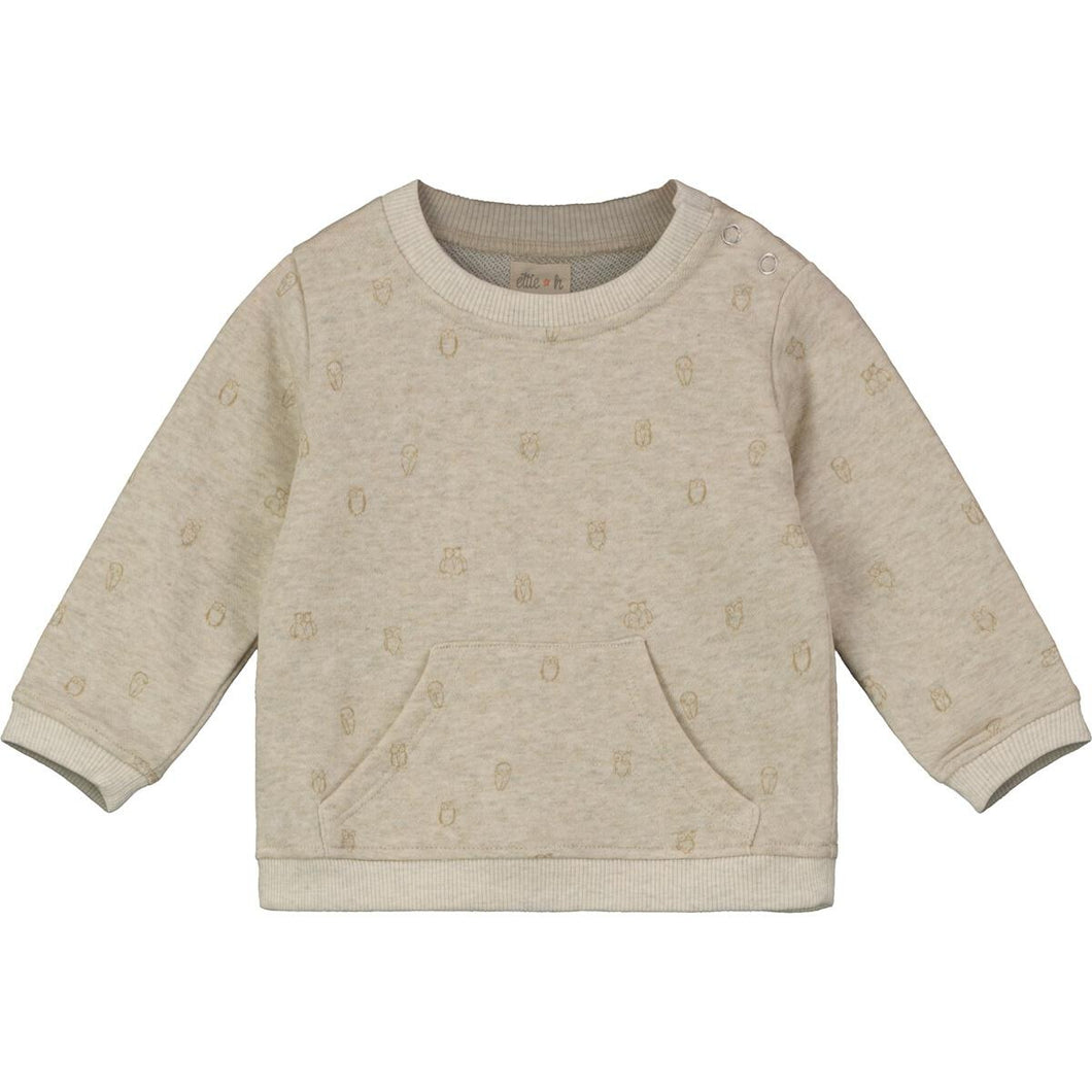 MAWGAN TOP-Oatmeal Owls