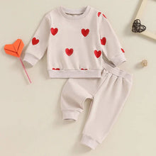 Load image into Gallery viewer, Iconic! Hearts Infant/Toddler Valentine&#39;s Day Loungewear Set
