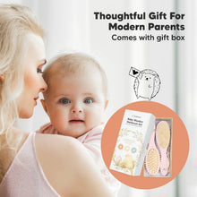 Load image into Gallery viewer, KeaBabies Baby Hair Brush and Comb Set: Blush
