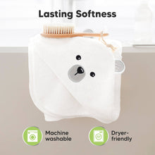 Load image into Gallery viewer, KeaBabies Cuddle Baby Hooded Towel: Polar
