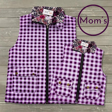 Load image into Gallery viewer, PREORDER:  Mommy and Me Plum Petals Vest
