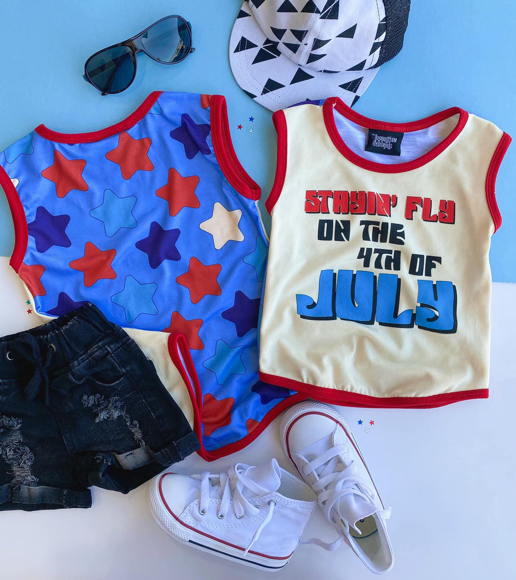 Stayin' Fly on the 4th of July Tank by Beauts & Beaus