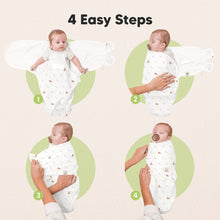 Load image into Gallery viewer, 3pk Soothe Zippy Baby Swaddles 0-3 Months,Newborn Sleep Sack: Forest
