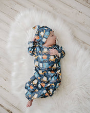 Load image into Gallery viewer, Truck Baby Gown and Hat Set
