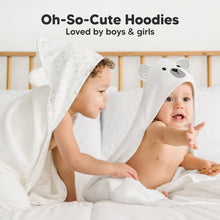 Load image into Gallery viewer, KeaBabies Cuddle Baby Hooded Towel: Polar
