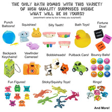 Load image into Gallery viewer, Kids Bath Bombs with Toy Surprise
