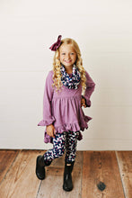 Load image into Gallery viewer, Kids Hi-Lo Lavender &amp; Floral Print 3 Piece Scarf Set
