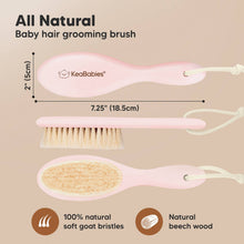 Load image into Gallery viewer, KeaBabies Baby Hair Brush (Blush)
