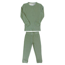 Load image into Gallery viewer, Clover Rib Knit 2pc Long Sleeve Pajama Set
