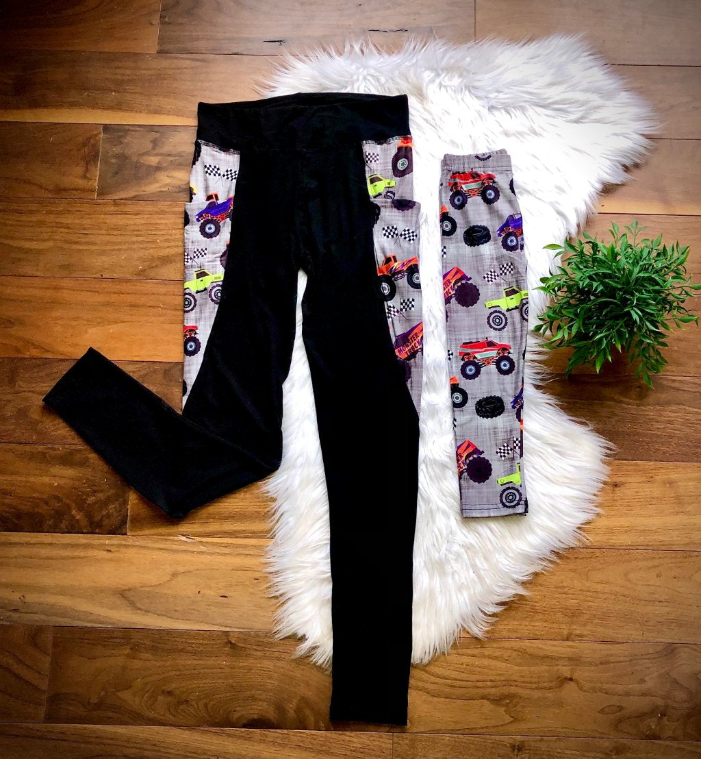 Ladies Monster Truck Leggings by Addy Cole