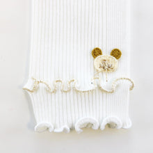Load image into Gallery viewer, Embroidered Teddy Head Ribbed Leggings
