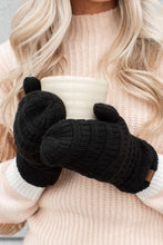 Load image into Gallery viewer, Junior CC Solid Fuzzy Lined Mittens
