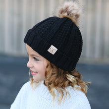 Load image into Gallery viewer, CC FUZZY LINED FUR POM CC BEANIE YJ820
