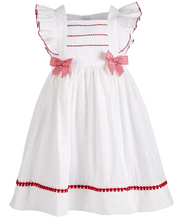 Load image into Gallery viewer, Bonnie Jean Eyelet-Embroidered Pinafore Dress
