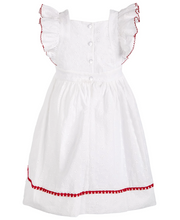 Load image into Gallery viewer, Bonnie Jean Eyelet-Embroidered Pinafore Dress
