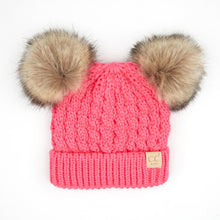Load image into Gallery viewer, KIDS Double Pom C.C Beanie
