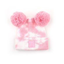 Load image into Gallery viewer, Baby CC Hot Dye Double Pom Beanie

