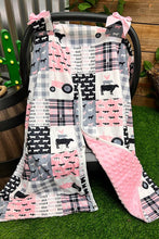 Load image into Gallery viewer, Farm Animal Printed Canopy Car Seat Cover
