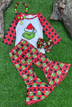 Load image into Gallery viewer, Plaid Character Printed 2 Piece Set
