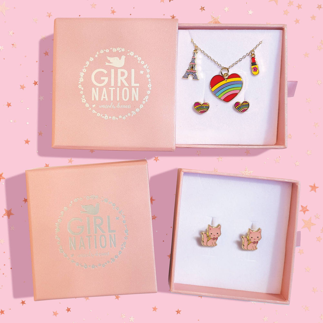 Girl Nation Pink Jewelry Gift Box