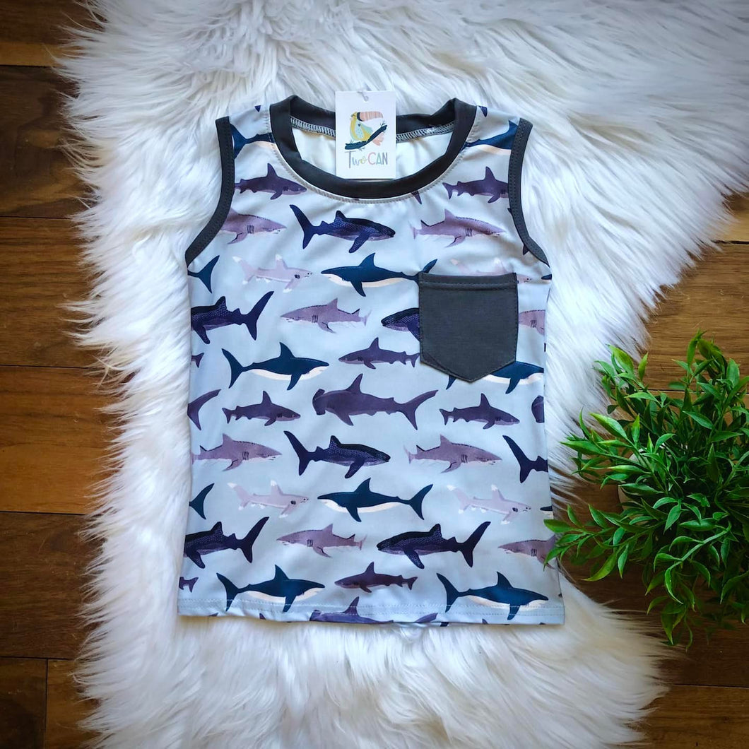 Swimming with Sharks Pocket Tank by TwoCan