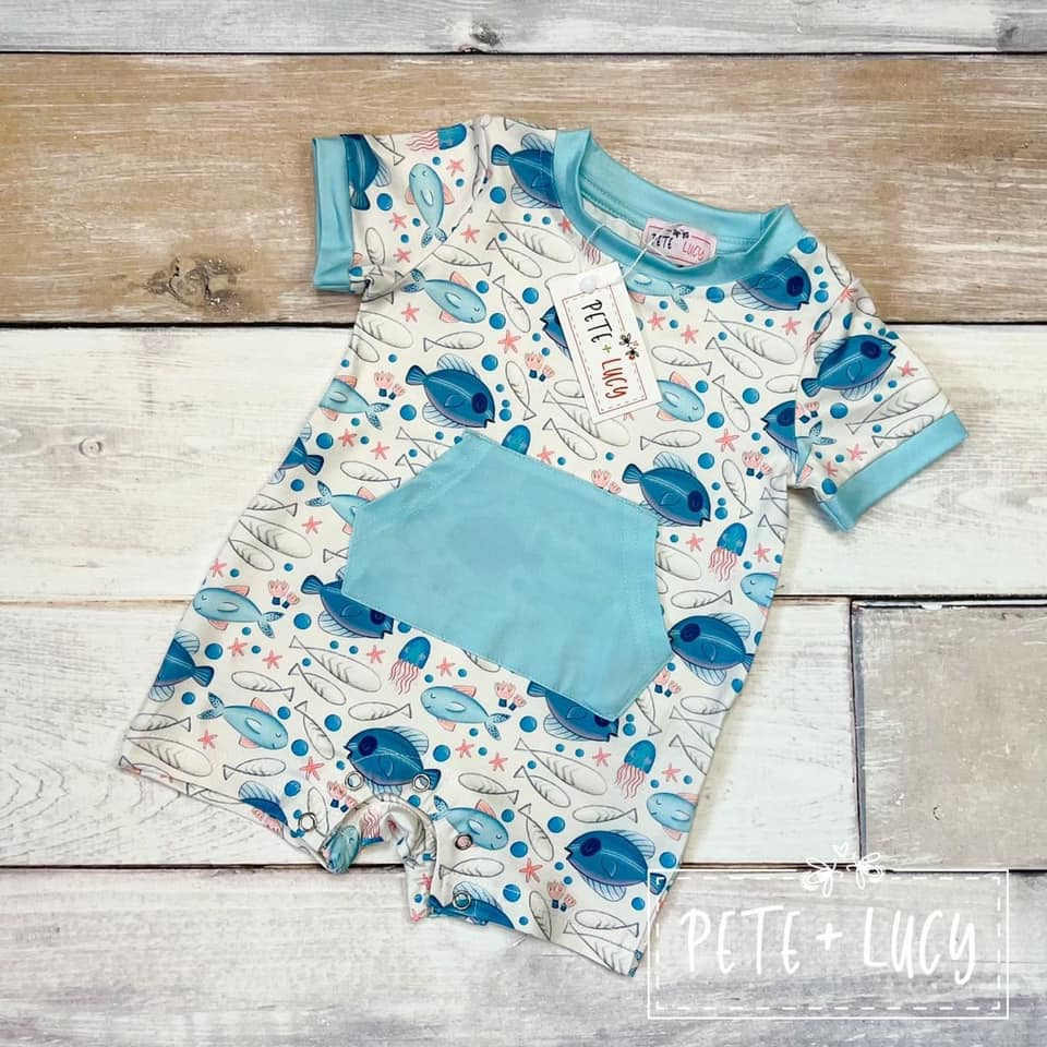 Best Fish in the Sea Boy's Infant Romper