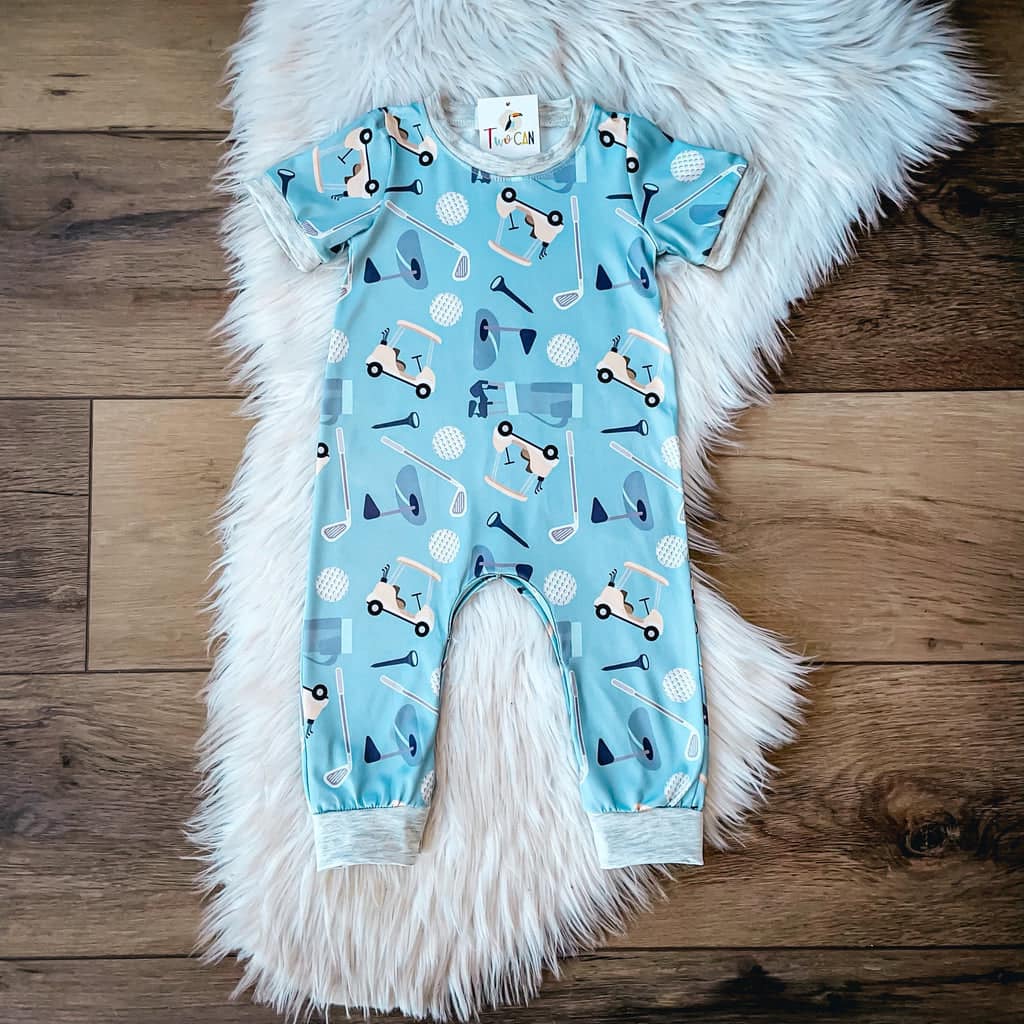 Tee Time Boys Infant Romper by TwoCan
