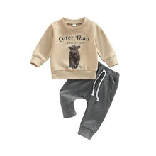 Load image into Gallery viewer, Cuter Than A Highland Calf Boys Loungewear Outfit
