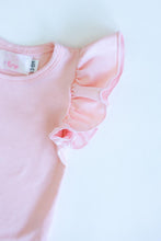 Load image into Gallery viewer, Petal Pink Short Sleeved Flutter Bodysuit

