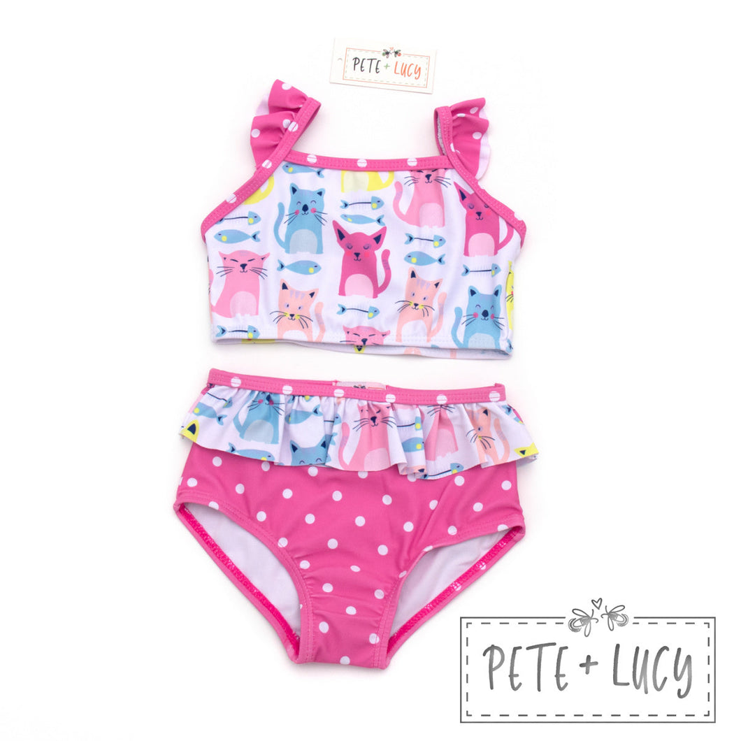 I Love Cats Two Piece Swimsuit