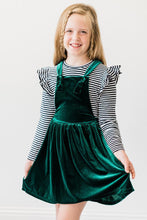 Load image into Gallery viewer, Hunter Velvet Pinafore Dress by Mila &amp; Rose
