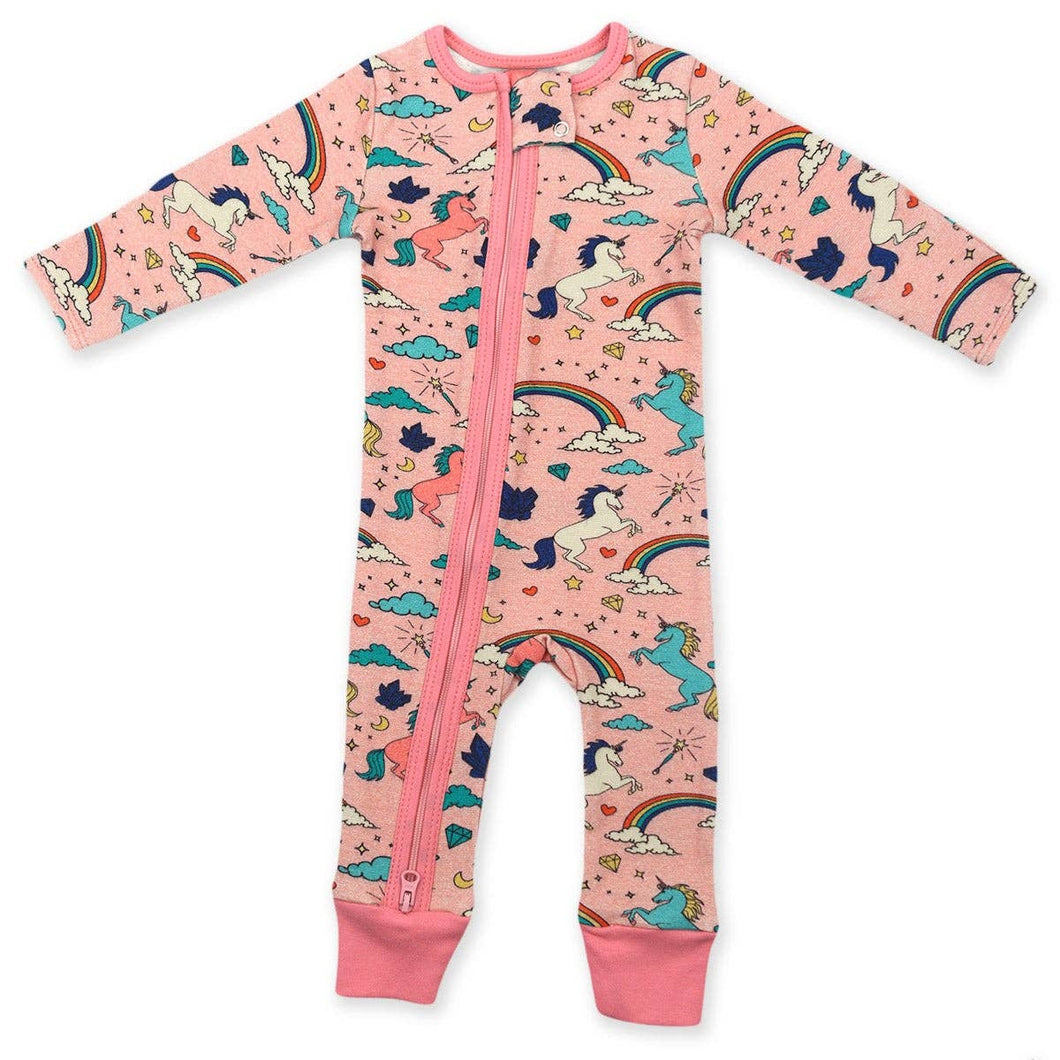 Athena Organic Cotton 2-Way Zip Baby Pajamas