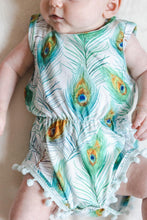 Load image into Gallery viewer, Blue Lagoon Pom Pom Romper
