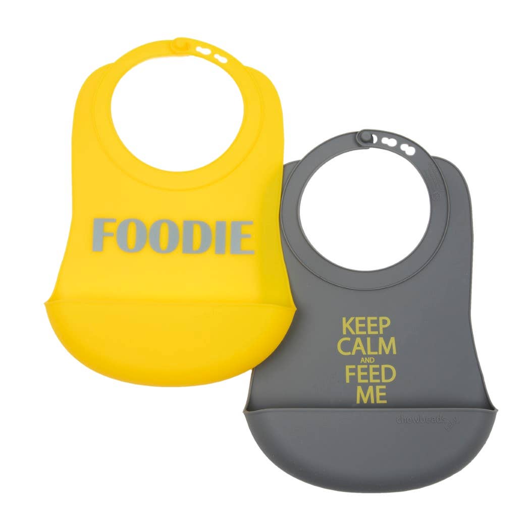 Baby Silicone Bib with Crumb Catcher-CB EAT By Chewbeads
