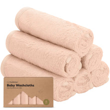 Load image into Gallery viewer, 6-Pack Baby Wash Cloths: Peachy
