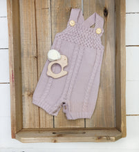 Load image into Gallery viewer, Sage Charlie Knit Spring Romper Baby Boys Girls
