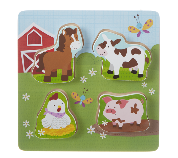 Happy Hill Farm Wooden Puzzle by Baby Ganz