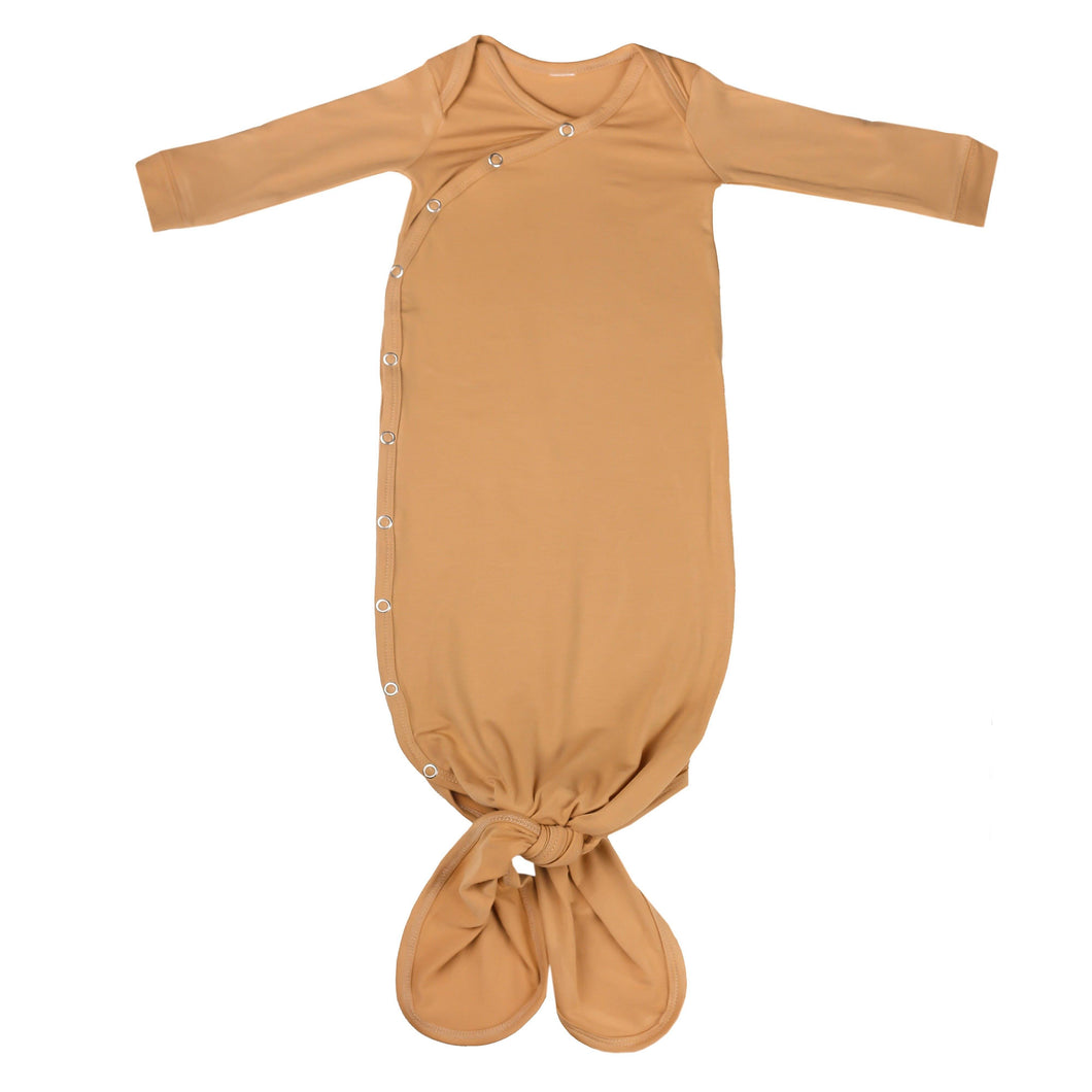 Newborn Knotted Gown - Solid