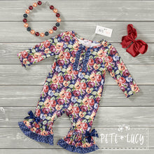 Load image into Gallery viewer, Full of Flowers Girl&#39;s Infant Romper
