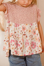 Load image into Gallery viewer, Blush Floral Print Tiered Top
