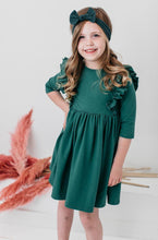 Load image into Gallery viewer, Spruce Heather Ruffle Twirl Dress by Mila &amp; Rose
