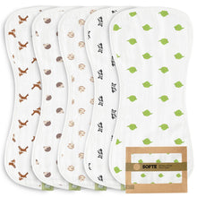 Load image into Gallery viewer, 5-Pack Baby Burp Cloths For Boys &amp; Girls by KeaBabies
