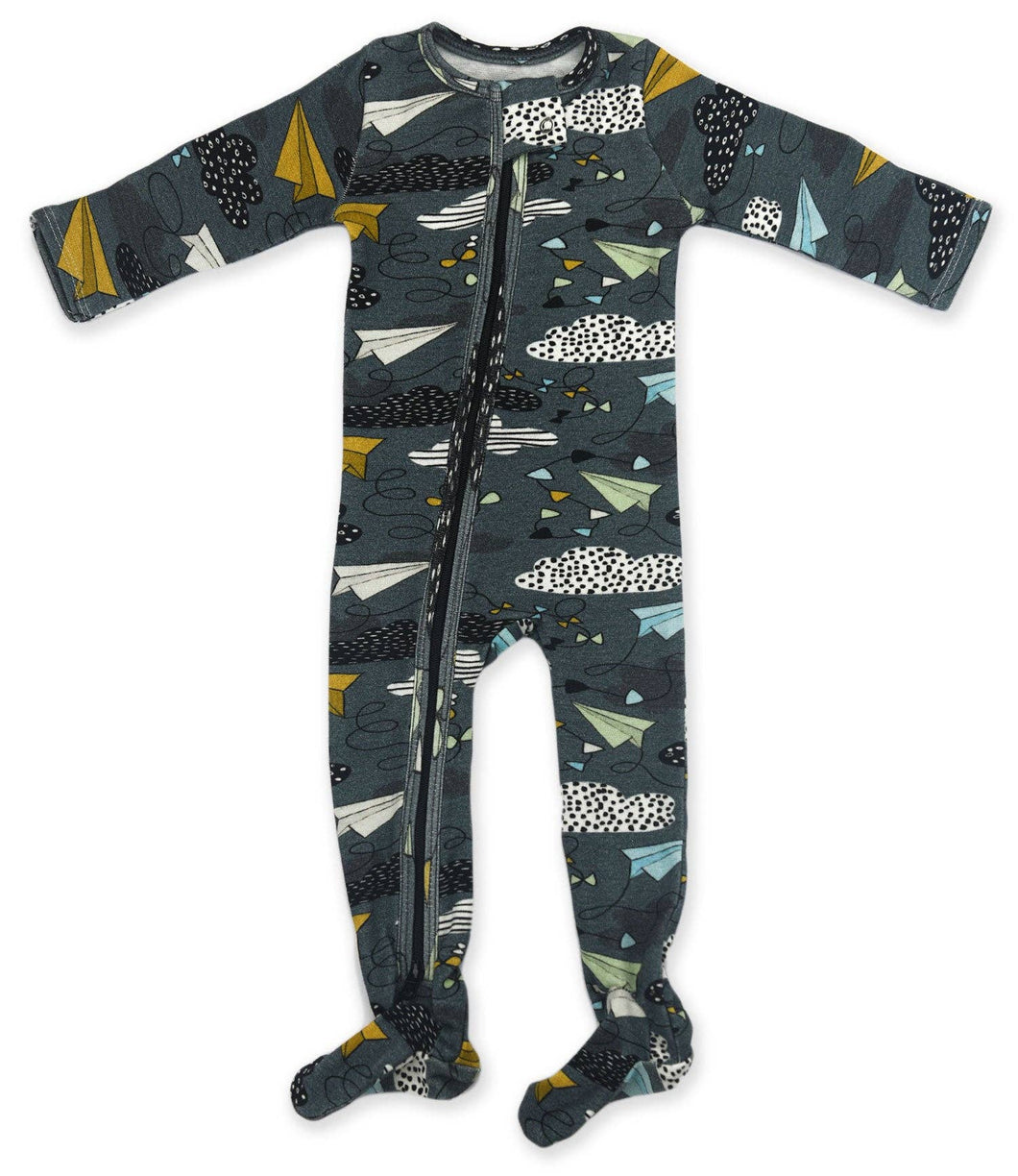 Artemis Organic Cotton 2-Way Zip Footed Baby Pajamas