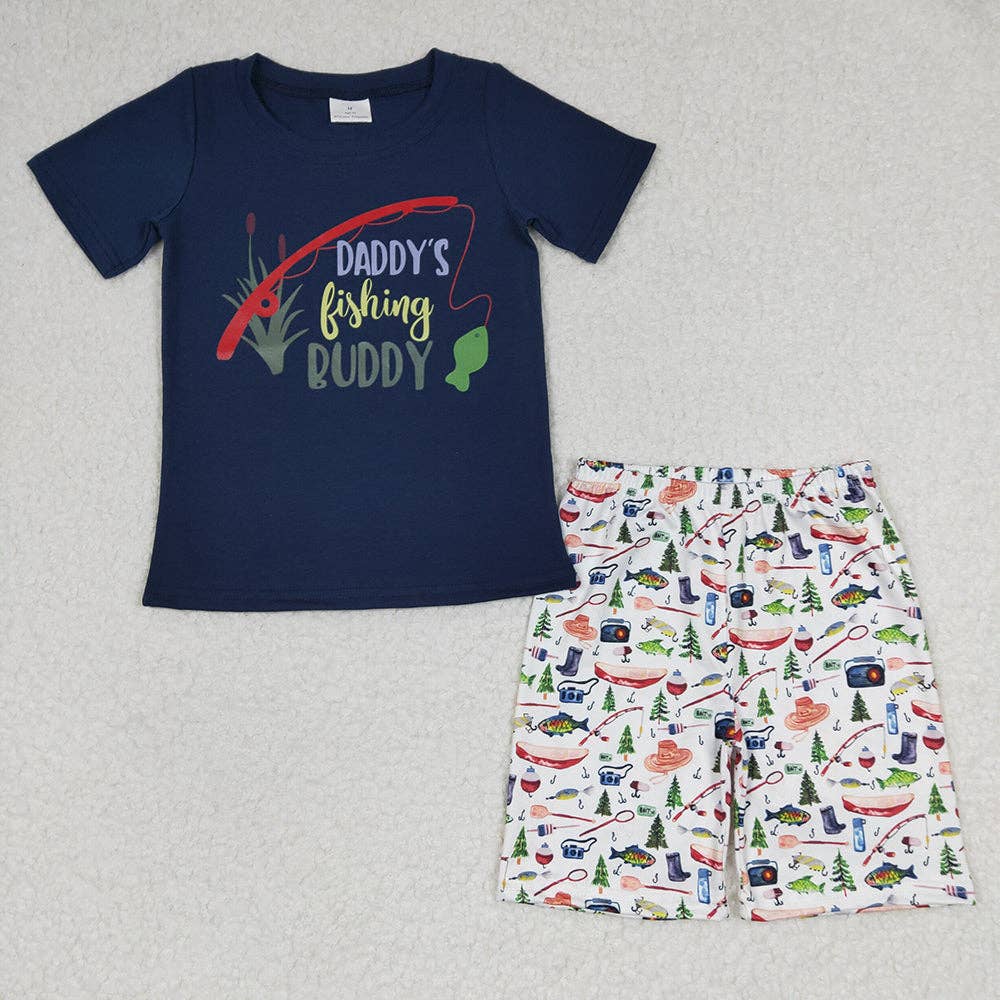 Boys Summer Fishing Shorts Sets