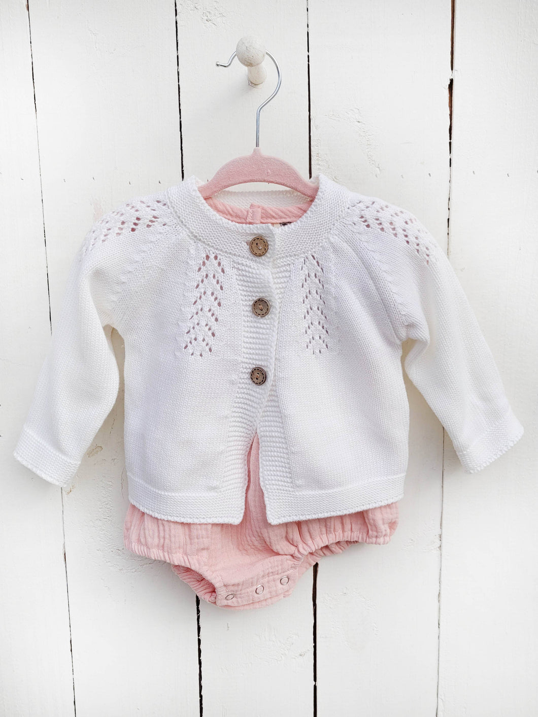 Baby Girl Knit Sweater Cardigan Top buttoned Spring dressy