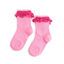 Load image into Gallery viewer, Block Party Lace Midi Socks - Little Stocking Co.
