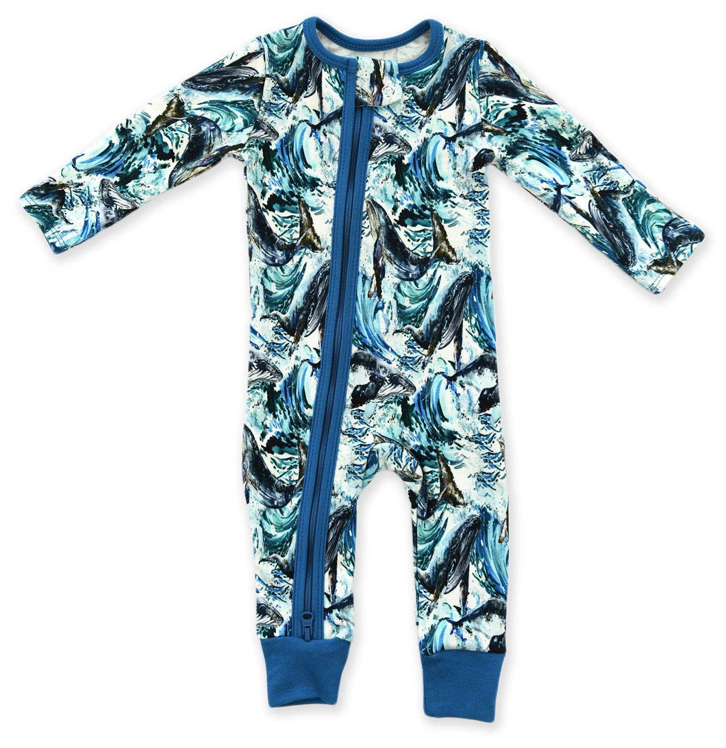 Nautilus Organic Cotton 2-Way Zip Baby Pajamas