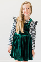 Load image into Gallery viewer, Hunter Velvet Pinafore Dress by Mila &amp; Rose
