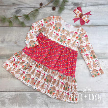Load image into Gallery viewer, Jolly Gingerbread Dress
