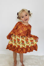 Load image into Gallery viewer, Plaid Scroll Turkey Dress
